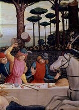 Botticelli, Histoire de Nastagio degli Honesti - Détail