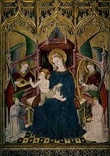 Frances, Portrait of the Virgin and St. Francis - The virgin with the Child between angels