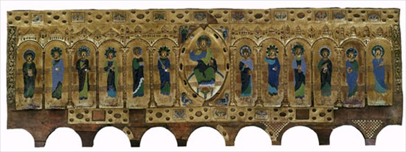 FRONTAL DE SILOS-1150/60-ESMALTE DE LIMOGES-ARTES SUNTUARIAS-ROMANICO
BURGOS, MUSEO DE