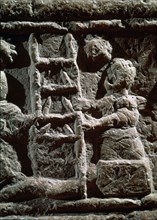 SARCOFAGO VISIGODO-PROCEDE  DE BRIVIESCA S V-DET DE ESCALERA
BURGOS, MUSEO DE BURGOS
BURGOS