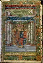Dioscorides, Livre de médecine dédié à Philippe II (couverture)