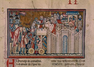 Great Conquest of Overseas - The Crusaders Attacking a Muslim Castle