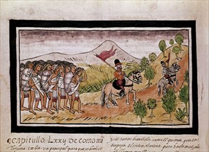 Duran, Hernan Cortés marchant vers Mexico