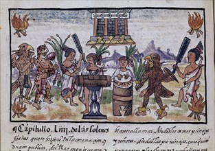 DURAN DIEGO 1537/1588
HISTORIA INDIAS NUEVA ESPANA-FIESTA MOCTEZUMA
MADRID, BIBLIOTECA