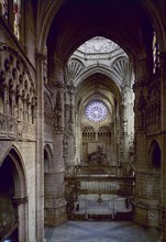 Indoor view of the Burgos cathedral