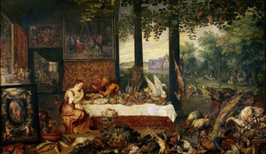 Jan Bruegel, Les cinq sens - Le goût