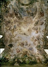 GIORDANO LUCA 1632/1705
FRESCOS DE LA BOVEDA - HISTORIA DE TOISON DE ORO 1699 -  ALEGORIA DE LA