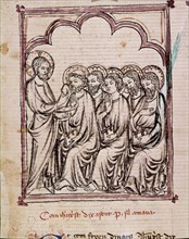 ERMENGAUD MATFREDO
BREVIARIO DE AMOR- S XV-APARICION DE CRISTO RESUCITADO A LOS APOSTOLES-