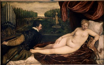 Titian, Venus entertaining herself with music