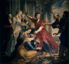 Rubens, Achille découvert par Agamemnon (déguisé en femme)