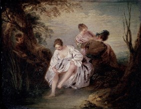 WATTEAU JEAN-ANT 1684/1721
ESCALA DE AMOR
PARIS, MUSEO LOUVRE-INTERIOR
FRANCIA