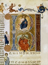 Modena, Bible de Charles V de France (Le père éternel et le roi David)