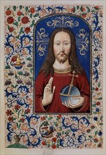 VRELANT GUILLERMO 1410/81
LIBRO DE HORAS DE LEONOR DE LA VEGA - JESUS BENDICIENDO - MANUSCRITO