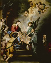 Murillo, Saint Ildefonse recevant la chasuble des mains de la Vierge