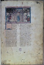 GRAN CONQUISTA DE ULTRAMAR-CRUZADAS-S XIII-SIG 1187-MINIATURA
MADRID, BIBLIOTECA
