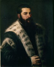 Titian, Man with ermine collar