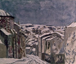 REDONDELA AGUSTIN 1922/-
CALLE DE BRIHUEGA CON NIEVE
MADRID, COLECCION RDGZ