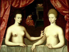 Ecole de Fontainebleau
GABRIELLE D'ESTREES (DQSA VILLARS)Y SU HERMANA EN EL BAÑO
PARIS, MUSEO