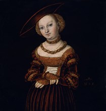 CRANACH LUCAS EL VIEJO 1472/1553
RETRATO DE DAMA ALEMANA 1529 -(HAY DETALLES)
MADRID, COLECCION