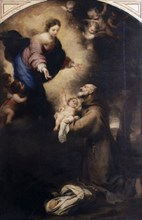 MURILLO BARTOLOME 1618/1682
SAN FELIX DE CANTALICIO CON VIRGEN Y NINO
SEVILLA, MUSEO BELLAS ARTES