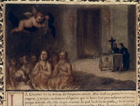 MURILLO BARTOLOME 1618/1682
LA CARIDAD CON LAS ALMAS DEL PURGATORIO
SEVILLA, HOSPITAL DE LA
