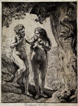 Rembrandt, Adam et Eve au Paradis