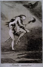 Goya, Whim n# 68 - Beautiful mistress