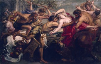 Rubens, L'enlèvement de Déidamie - Lapithes et centaures