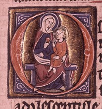 SAN VICENTE FERRER
BIBLIA-MINIATURA VIRGEN Y NINO-FOL338
VALENCIA, BIBLIOTECA DE LA