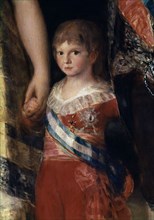 Goya, Charles IV's family (detail Francisco de Paula)