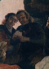 Goya, Les joueurs de cartes (détail)