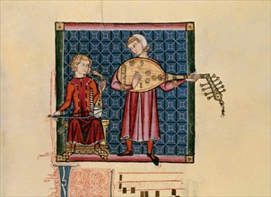 Alphonse X of Castile, Lute and rebec players