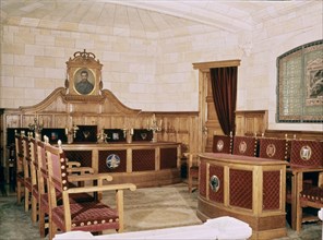 INTERIOR - SALA JUNTAS Y RETRATO DE MENENDEZ PELAYO
SANTANDER, BIBLIOTECA MENENDEZ