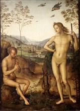 PERUGINO 1445/1523
APOLO Y MARSIAS
PARIS, MUSEO LOUVRE-INTERIOR
FRANCIA