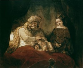 Rembrandt, Jacob Blessing the Children of Joseph