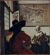 Vermeer, L'officier et la jeune fille riant