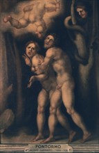 PONTORMO JACOBO DE CARUCCI 1494/1557
ADAN Y EVA ABANDONAN EL PARAISO
FLORENCIA, GALERIA DE LOS