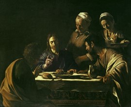 CARAVAGGIO. Supper at Emmaus - 1606 - 141x175 cm - oil on canvas - Italian Baroque