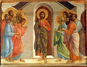 DUCCIO DI BUONINSEGN1255/1319
*APARICION DE CRISTO A LOS APOSTOLES 1ª APARICION
SIENA,