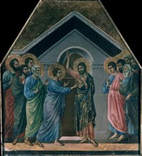 DUCCIO DI BUONINSEGN1255/1319
*INCREDULIDAD DE STO TOMAS
SIENA, CATEDRAL
ITALIA

This image is
