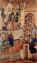 DUCCIO DI BUONINSEGN1255/1319
*CRISTO ENTRA EN JERUSALEM
SIENA, CATEDRAL
ITALIA