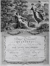BOCCHERINI LUIGI
* QUINTETO OPUS 35 -PORTADA DE LA OBRA-
BOLONIA, LICEO MUSICAL
ITALIA

This