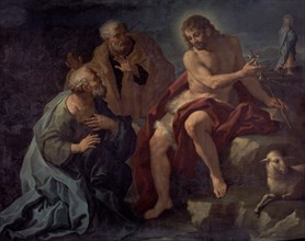 MATTEIS PAOLO 1662/1728
SAN JUAN BAUTISTA COMO PRECURSOR-198X244- NºP 6943
MADRID, MUSEO DEL