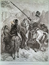 DORE GUSTAVE 1832-1883
EL QUIJOTE DE LA MANCHA- TOMO I- CAP 29 - GRABADO DEL ENCUENTRO CON