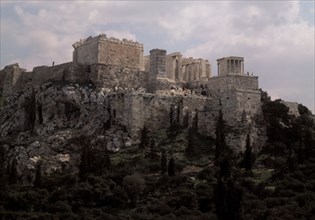 Vue d'ensemble de l'Acropole d'Athènes