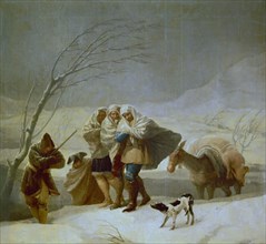 Goya, Chute de neige ou Hiver