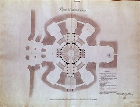 PEREZ SILVESTRE
PLANO-PROYECTO DE SALON DE CORTES 1810/12-
Madrid, musée municipal