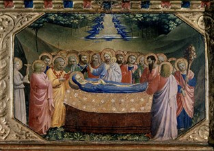 Fra Angelico, L'Annonciation - Détail de la dormition de la Vierge