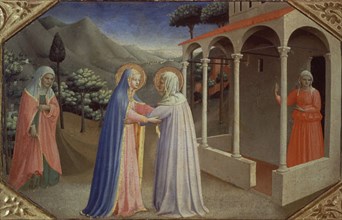 Fra Angelico, L'Annonciation - Détail de la Visitation