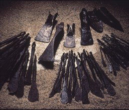 Iron tools that belonged to the Vikings